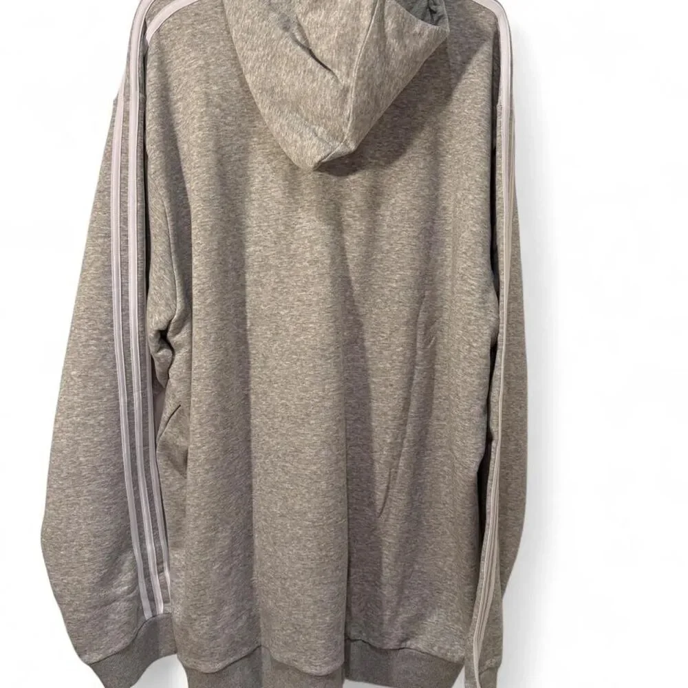 Adidas Men's Grey Hoodie 3XLT